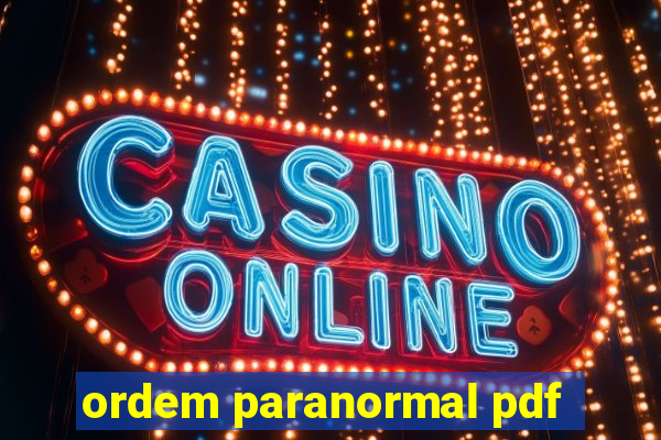 ordem paranormal pdf